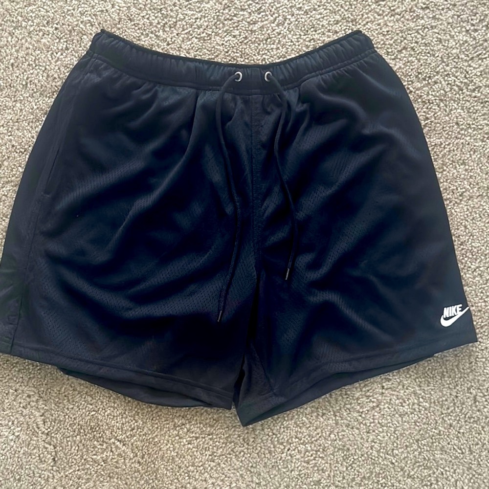 Nike Black 5 inch mesh shorts